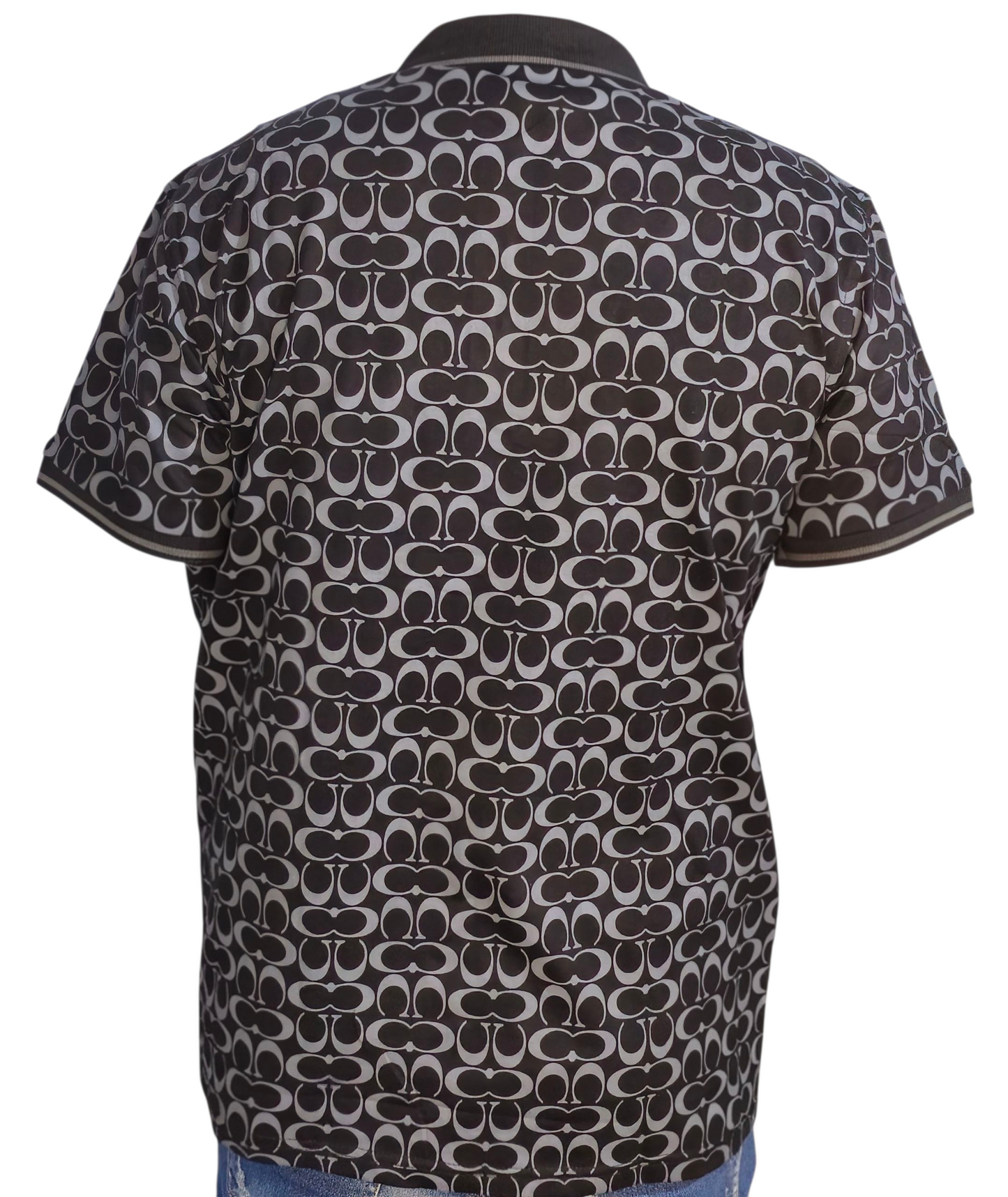 camiseta polo negro Coach