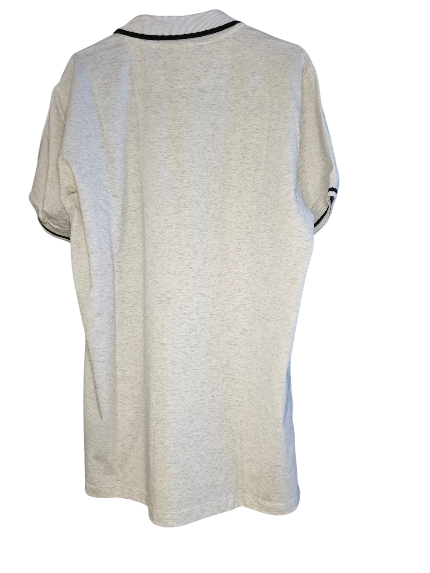 camiseta manga corta gris polo