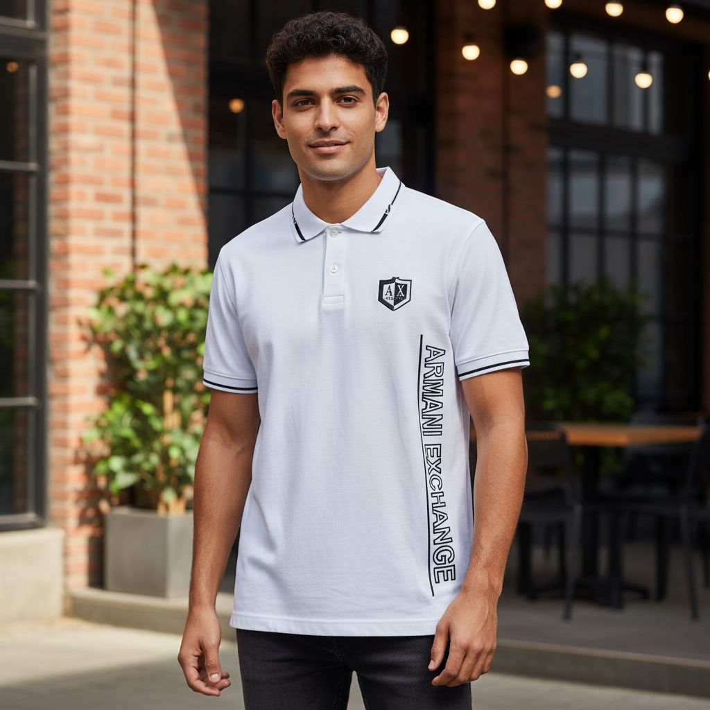 camiseta Polo Blanca Armani