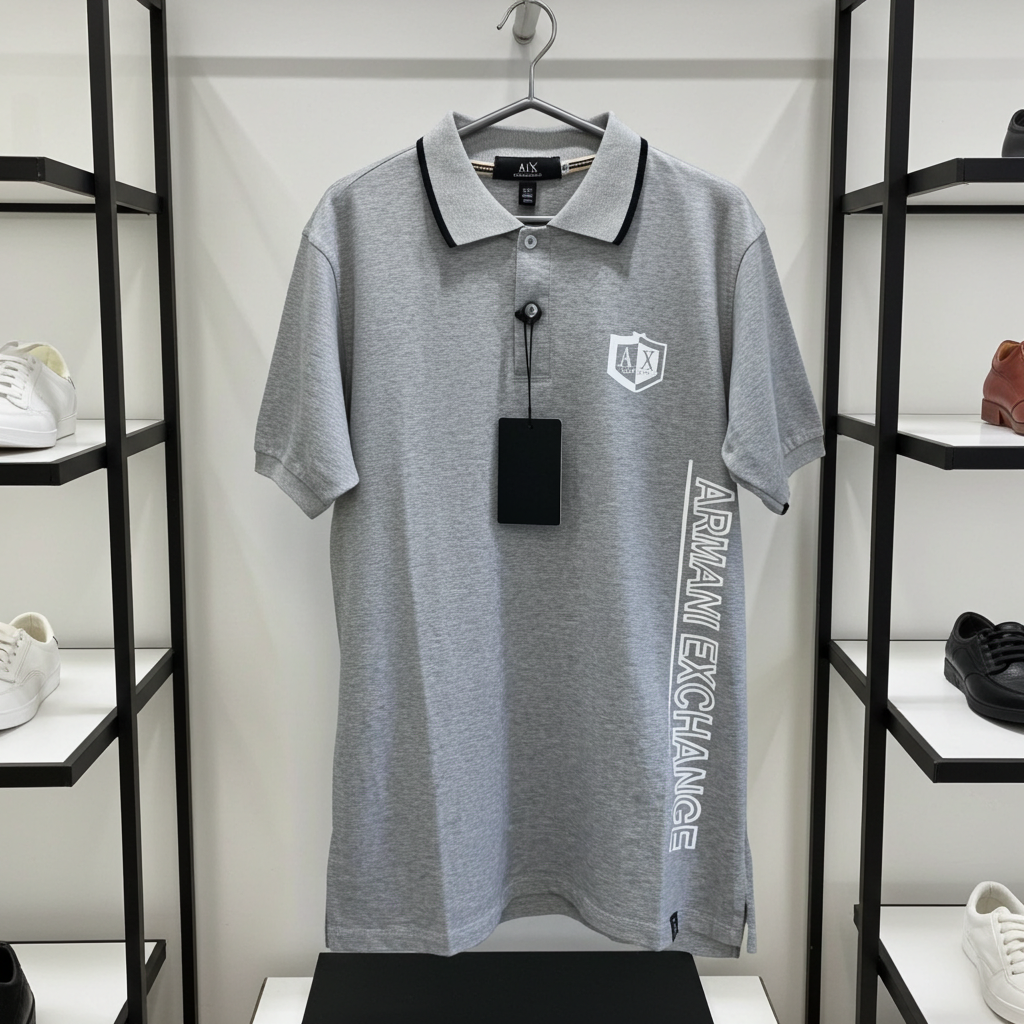 camiseta polo Gris